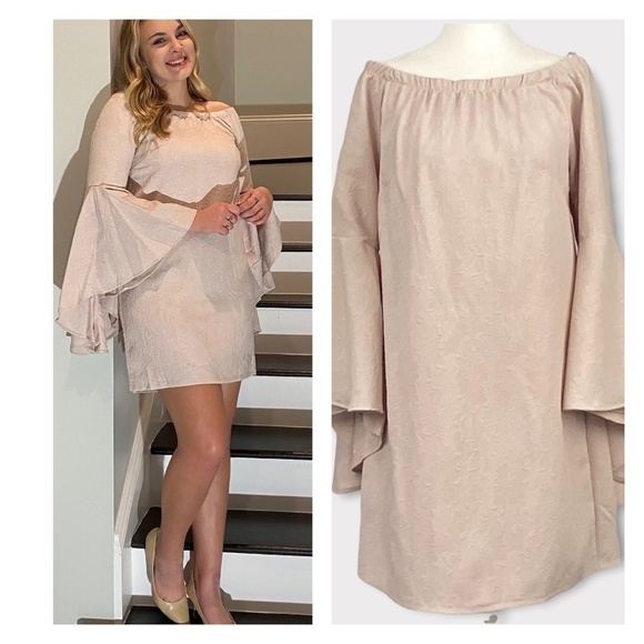 ROMEO AND JULIET COUTURE MINI DRESS, LIGHT PINK, NEW‎ WITH TAGS - Picture 1 of 10